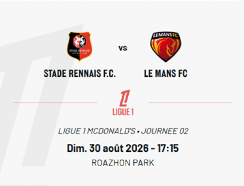 SRFC/ LE MANS 30/08/2026 17H15